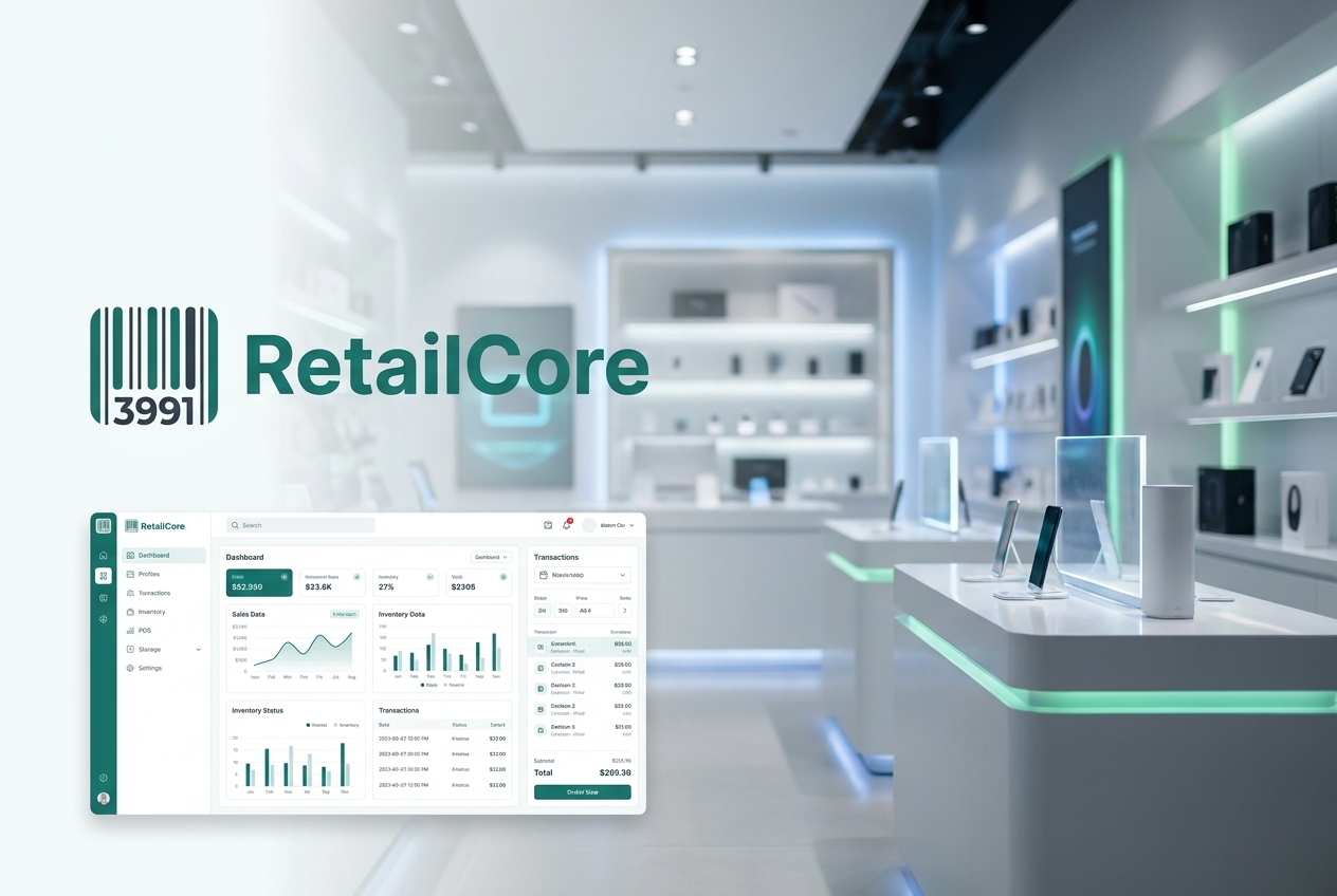 RetailCore Dashboard Interface